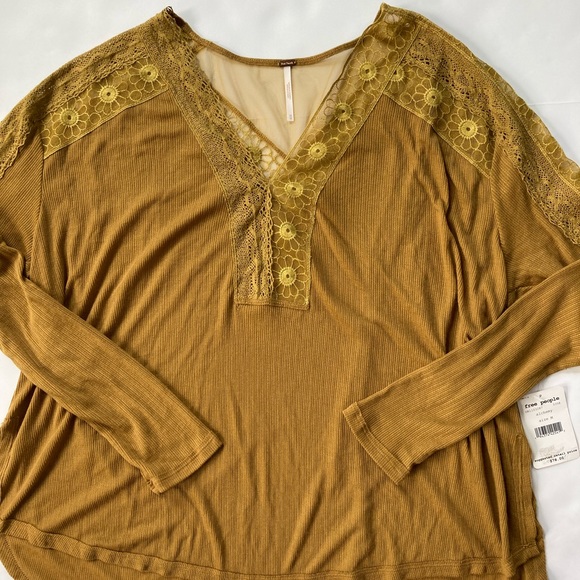 Free People Tops - FREE PEOPLE Long Sleeve Boho Lacey Casual Top